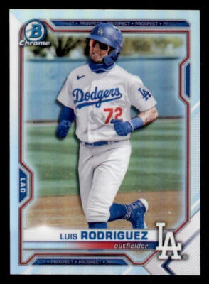 2021 Bowman Chrome Draft Refractors #BDC134 Luis Rodriguez - Image 1 of 2