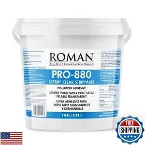 Roman PRO-880 Wallpaper Adhesive and Paste for Any Wallcovering - Ultra Clear - Picture 1 of 5