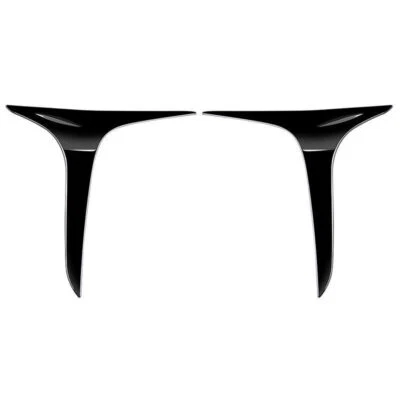 Cuchillo de viento para parachoques delantero ABS negro brillante duradero para Toyota Yaris Cross 2021 Foto 1 de 3