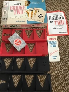 VINTAGE MILTON BRADLEY GOREN'S BRIDGE FOR TWO GAME-#4401-1964 COMPLETE - Picture 1 of 7