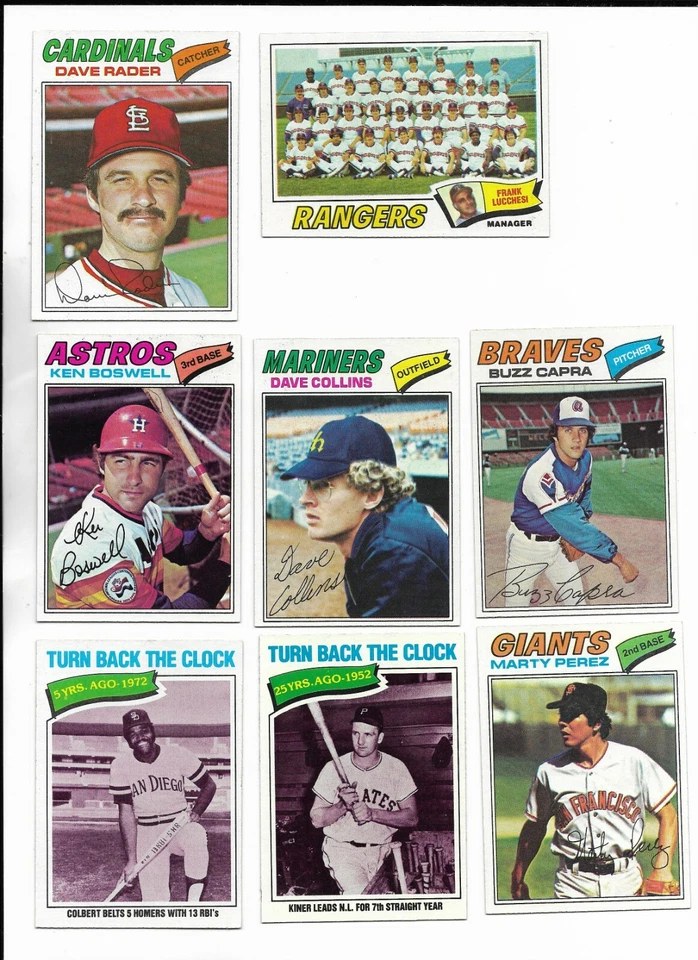 1977 Topps Baseball PICK-A-CARD Colbert Matlack Singleton Tidrow Zisk Roy White - Image 1 of 1
