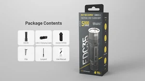 NITECORE EDC35 Tactical Search outdoor hiking camping 5000 lumens flashlight - Bild 1 von 11