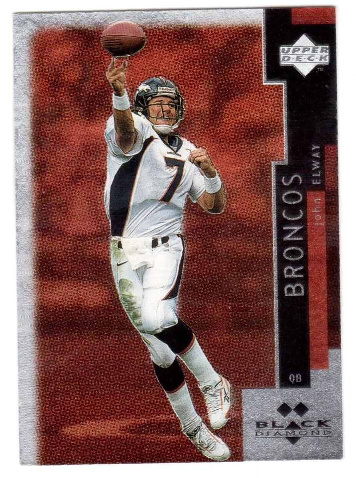 1998 UPPER DECK BLACK DIAMOND #143 JOHN ELWAY DOUBLE DIAMOND - Image 1 of 1
