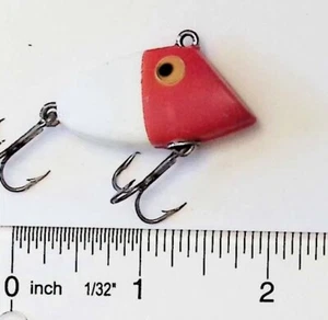 Señuelo de pesca antiguo Whopper Stopper Bayou Boogie ojo rojo tamaño giratorio M5 - Imagen 1 de 2