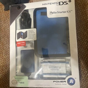 Nintendo DS Folio Starter Kit-Blue, New IOB Missing Headphones,  - Picture 1 of 4