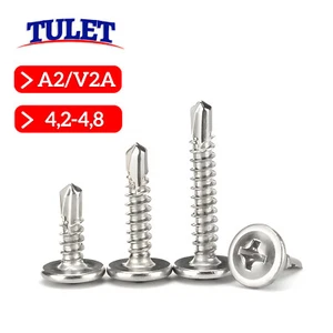Blechschrauben Bohrschrauben Kreuz selbstschneidend Edelstahl V2A Ø 4,2 - 4,8 mm - Bild 1 von 3
