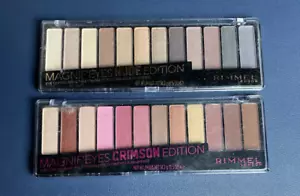 Rimmel London Magnif'eyes LOT of 2 Eyeshadow Palette, Nude Crimson - Picture 1 of 2