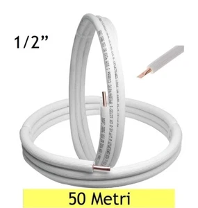 TUBO RAME 1/2 CONDIZIONAMENTO PER CLIMATIZZATORE CONDIZIONATORI ROTOLO DA 50 Mt - Foto 1 di 1