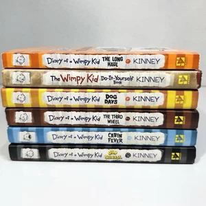 Diary Of A Wimpy Kid 6 Books Mixed Lot of 5 Hardback and 1 Paperback Kinney - Picture 1 of 13