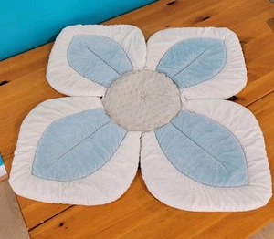 Blooming Baby Lotus Flower Bath Mat Sink Liner Cushion Blue T23 - Picture 1 of 3