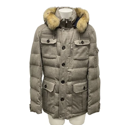 Auth BRUNELLO CUCINELLI - Gray Beige [Outer material] Cashmere Men's Down Jacket - Image 1 of 4