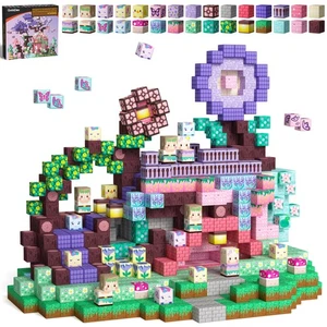 Magnetic Blocks Kid Building Toys for 3+ Years Old Girls, STEM Sensory Gifts ... - Picture 1 of 6