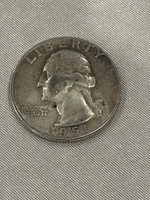 1951-D Washington Silver Quarter - Denver - Image 1 of 4