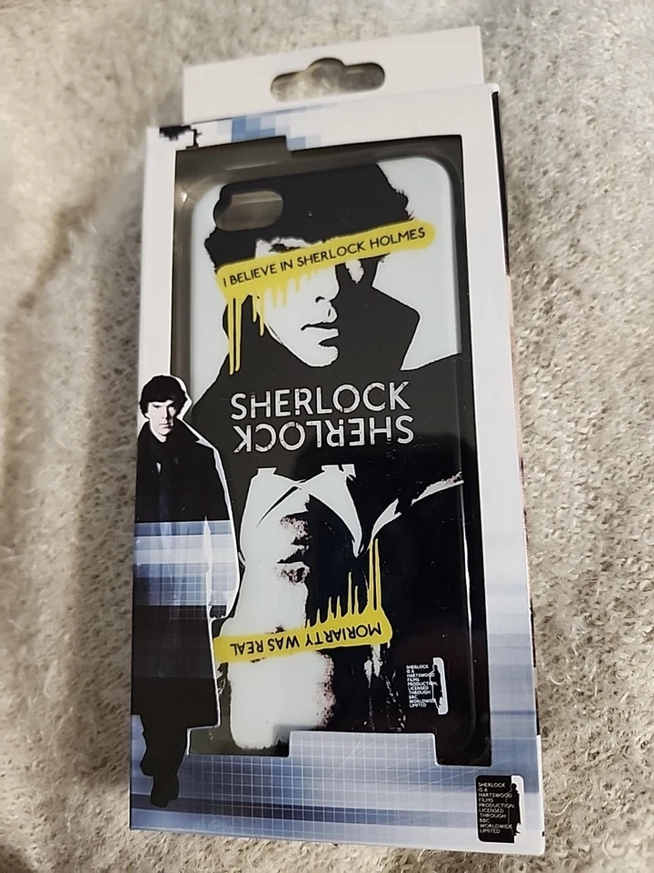 NEW Sherlock Holmes iPhone 5 / 5s Hard Snap Case I Believe in Sherlock BBC Foto 1 de 2