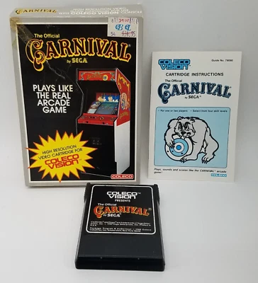 Carnival (Colecovision, 1982) Complete Boxed CIB w/ Manual Tested - Image 1 of 4