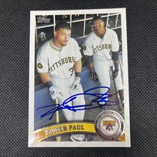 Xavier Paul Pittsburgh Pirates Signed Auto 2011 Topps Card #US124 ~ COA
