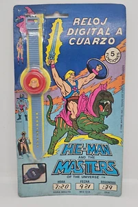 VINTAGE HE MAN MOTU MASTERS OF THE UNIVERSE WRISTWATCH 1986 NIB - Picture 1 of 15