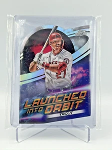 2022 Topps Cosmic Chrome Launched Into Orbit Mike Trout #LIO-3 - Picture 1 of 2