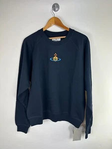 Vivienne Westwood Centre ORB Dark Blue Relaxed Fit Sweatshirt Size M £250 - Picture 1 of 6