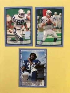 1999 Topps Season Opener Indianapolis Colts Team Set 3 Cards Edgerrin James RC - Picture 1 of 1