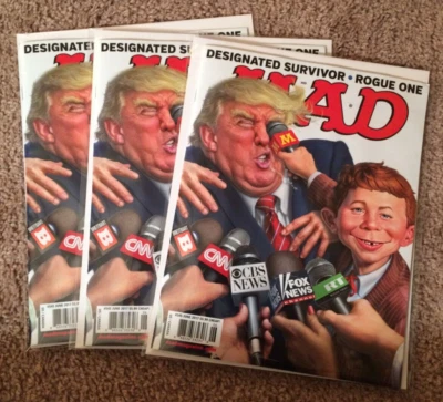 Mad MAGAZINE June 2017 -Designated Survivor, Rogue One bagged/boarded (3) - Image 1 of 2
