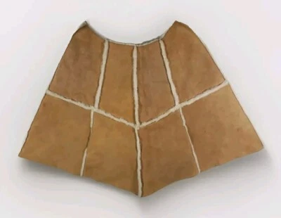 Falda de cuero UGG para mujer talla mediana M MED Australia piel marrón 35" cintura línea A Foto 1 de 4