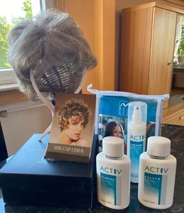Echthaarperücke mit Pflegeprodukten - Bild 1 von 3