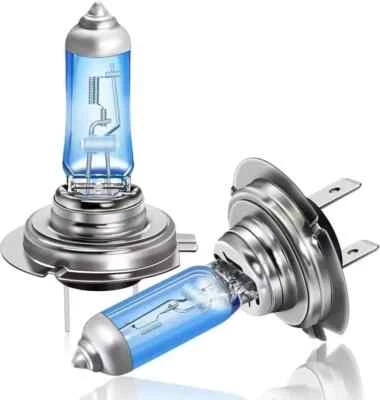 2 x H7 Ultra Power Bright 5000k Xenon Gas White Headlight Bulbs Ford Focus Cars - Image 1 of 4