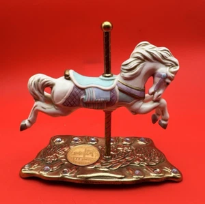 Estatuilla de caballo Tobin Fraley American Carousel #1487/14500 6" de alto cerámica estaño - Imagen 1 de 10