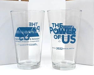 Two (2) VMDAEC 2022 Annual Meeting Pint Glasses - Electric Cooperative - Picture 1 of 6