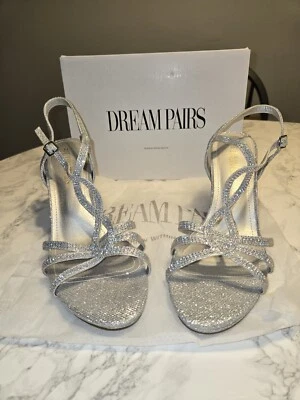 DREAM PAIRS Amore Fashion Stilettos Open Toe Pump Heel Sandals - Image 1 of 4