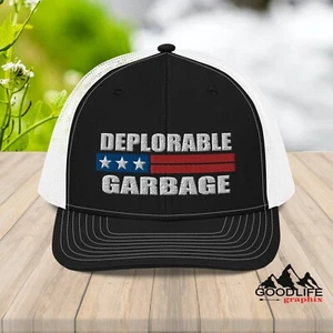 Deplorable Garbage MAGA Trump Richardson Trucker Hat for Men Women - Picture 1 of 24