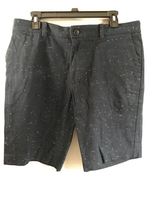  Pantalones Cortos Para Hombre FARAH by Perry Ellis Europa De Colección Negros Con Manchas Blancas Talla 34x11 Foto 1 de 4