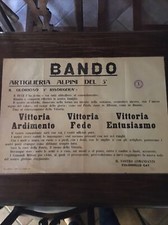 REPUBBLICA SOCIALE, RSI, ARTIGLIERIA ALPINI, MANIFESTO