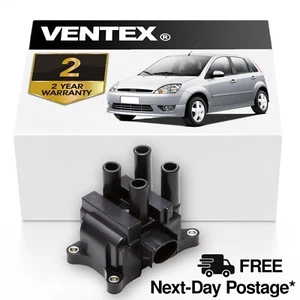 VENTEX® Ignition Coil Pack For Ford Fiesta Focus 2002-2005 1.25 1.3 1.4 1.6 - Picture 1 of 6