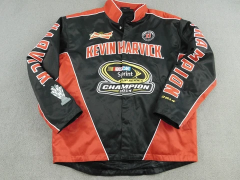 Kevin Harvick Jacket Men Large Black #4 NASCAR Sprint Cup Championship 2014 L Cover
