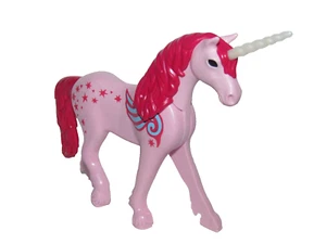 Playmobil Miniature Big Magic Pink Unicorn w/ pink mane & white horn C50 - Picture 1 of 4