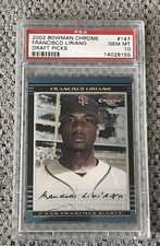 2002 Bowman Chrome #147 Francisco Liriano RC PSA 10 Gem Mint Draft Picks Rookie