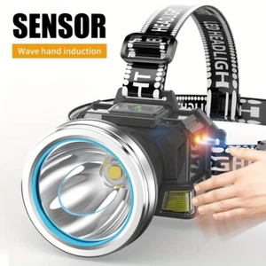 Faro LED recargable con 2 luces laterales de descarga TPYE-C USO PROLONGADO - Imagen 1 de 8