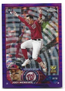 Joey Meneses 2023 Topps Chrome #60 Purple Sonar Refractor /275 ROOKIE Nationals - Picture 1 of 2
