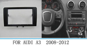 Recorte de radio panel de banda estéreo para automóvil marco 2Din para Audi A3 (8P/8PA) 2003-2008 - Imagen 1 de 4