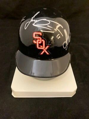 Chicago White Sox Team Signed Mini Helmet (Cabrera, Quintana +4more) - Image 1 of 4