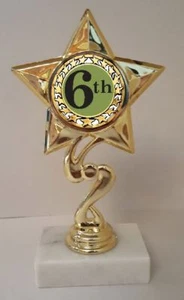 Trophäe 6. Platz 7" hoch SO NIEDRIG WIE $3,99 pro Stück KOSTENLOSER VERSAND T03N18 - Bild 1 von 1
