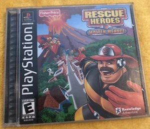 Rescue Heroes Molten Menace Playstation 1 PS1 Spiel komplett mit Handbuch KOSTENLOSER VERSAND - Bild 1 von 4