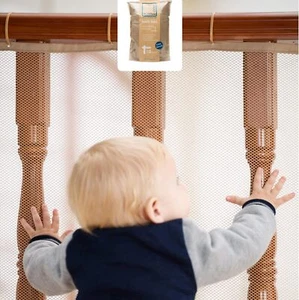 Stair Banister Guard 10x3ft, Baby Safety Net, Balcony Mesh, Almond Brown - Picture 1 of 7