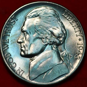 Uncirculated 1943-D Denver Mint Silver Jefferson Nickel - Picture 1 of 2