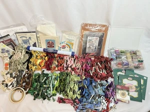 Vintage DMC Coats Star Twist Embroidery Floss Thread Over 600 Skeins Kits Fabric - Picture 1 of 22
