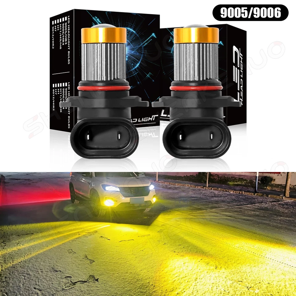 Para Subaru Forester 1998-2002 2006-2013 2X Amarillo 5000K 9006 LED Bombilla Antiniebla Foto 1 de 4