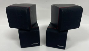 2 BOSE "Double Cube" REDLINE SPEAKERS Acoustimass PAIR Set Surrounds - Picture 1 of 2