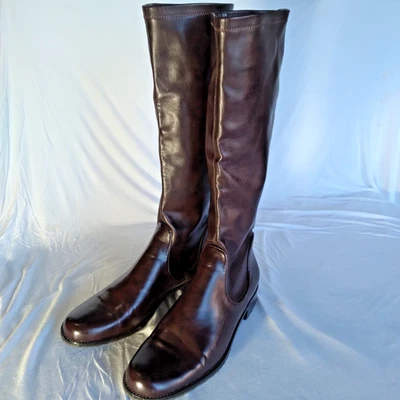 Botas femininas Franco Sarto altura do joelho tamanho 10M café expresso perfeito estado - Imagem 1 de 4